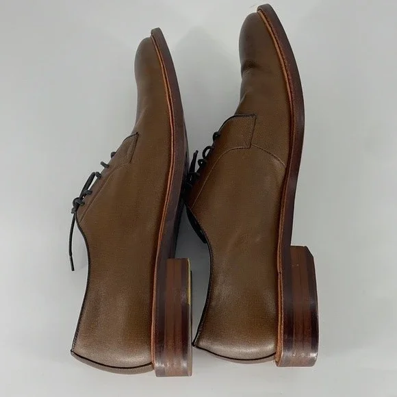 GORDON RUSH "nester" tan brown lace up oxford dress shoes men's size 15 - Picture 7 of 9